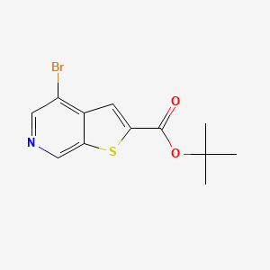 molecular formula C12H12BrNO2S B8252486 Tert-butyl 4-bromothieno[2,3-c]pyridine-2-carboxylate 