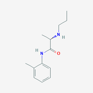 molecular formula C13H20N2O B082525 (S)-N-(2-Methylphenyl)-2-(propylamino)propanamide CAS No. 14289-31-7