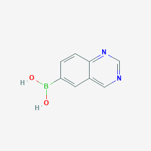 molecular formula C8H7BN2O2 B8252648 Quinazolin-6-ylboronic acid 