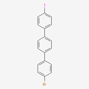 molecular formula C18H12BrI B8252669 1-bromo-4-[4-(4-iodophenyl)phenyl]benzene 
