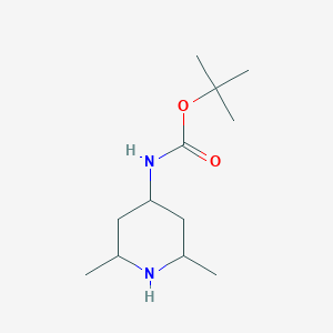 molecular formula C12H24N2O2 B8252690 tert-Butyl (2,6-dimethylpiperidin-4-yl)carbamate 