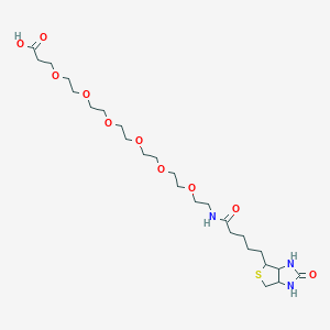 molecular formula C25H45N3O10S B8253367 Biotin-PEG6-COOH 