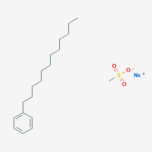 molecular formula C19H33NaO3S B8253447 sodium;dodecylbenzene;methanesulfonate 