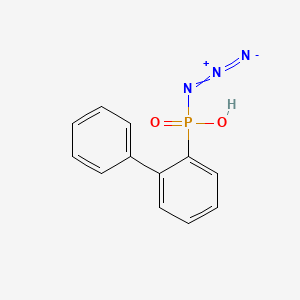 molecular formula C12H10N3O2P B8253559 N-diazo-(2-phenylphenyl)phosphonamidic acid 