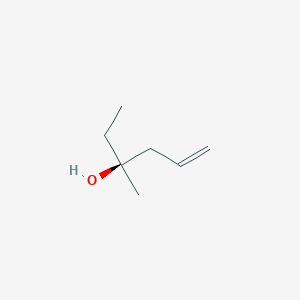 molecular formula C7H14O B8253709 (3S)-3-methylhex-5-en-3-ol 
