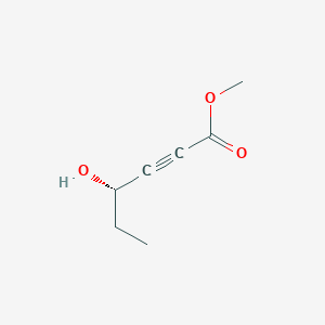 molecular formula C7H10O3 B8253867 methyl (4S)-4-hydroxyhex-2-ynoate 