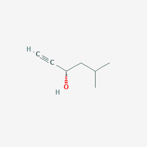 molecular formula C7H12O B8254056 (S)-5-Methyl-1-hexyne-3-ol CAS No. 65489-14-7