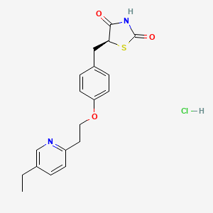 molecular formula C19H21ClN2O3S B8254097 Pioglitazone hydrochloride, (S)- CAS No. 1207681-48-8