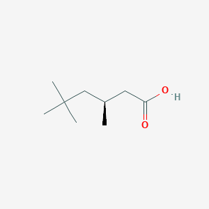 molecular formula C9H18O2 B8254320 (3S)-3,5,5-trimethylhexanoic acid 