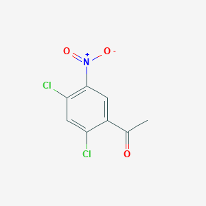 molecular formula C8H5Cl2NO3 B8254407 1-(2,4-Dichloro-5-nitrophenyl)ethanone CAS No. 61671-51-0