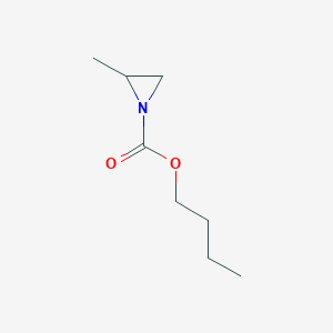 molecular formula C8H15NO2 B8254583 Butyl 2-methylaziridine-1-carboxylate 