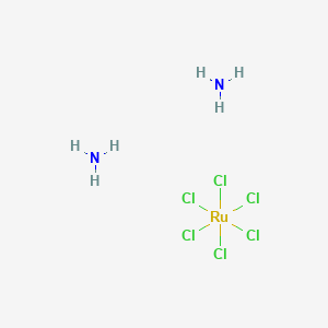 molecular formula Cl6H6N2Ru B8254867 Azane;hexachlororuthenium 