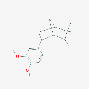 molecular formula C17H24O2 B082552 2-Methoxy-4-(5,5,6-trimethylbicyclo[2.2.1]hept-2-yl)phenol CAS No. 13746-54-8