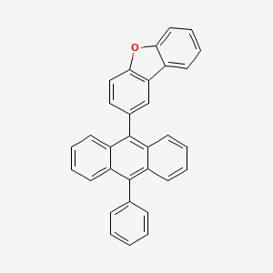 molecular formula C32H20O B8255200 2-(10-Phenyl-9-anthracenyl)dibenzofuran 