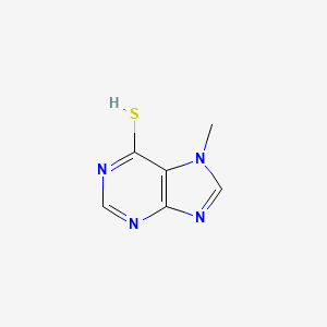 molecular formula C6H6N4S B8255274 7-methylpurine-6-thiol 