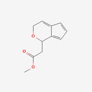molecular formula C11H12O3 B8255367 methyl 2-{1H,3H-cyclopenta[c]pyran-1-yl}acetate 