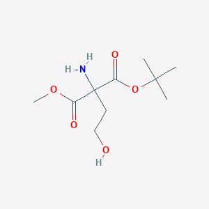 molecular formula C10H19NO5 B8255368 D-Homoserine,N-[(1,1-dimethylethoxy)carbonyl]-, methyl ester 