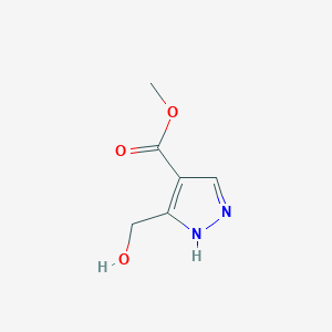 molecular formula C6H8N2O3 B8255372 methyl 5-(hydroxymethyl)-1H-pyrazole-4-carboxylate 