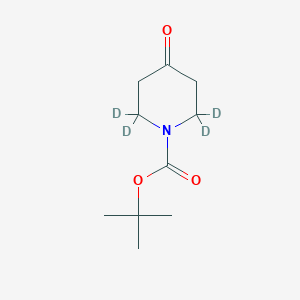 molecular formula C10H17NO3 B8255383 tert-butyl 2,2,6,6-tetradeuterio-4-oxopiperidine-1-carboxylate 