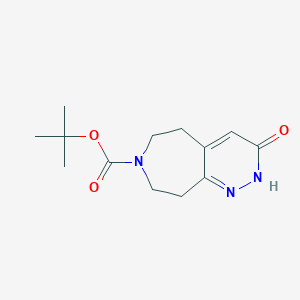 molecular formula C13H19N3O3 B8255567 tert-Butyl 3-oxo-2,3,5,6,8,9-hexahydro-7H-pyridazino[3,4-d]azepine-7-carboxylate 