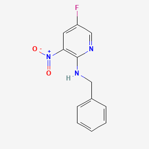 molecular formula C12H10FN3O2 B8255755 N-Benzyl-5-fluoro-3-nitropyridin-2-amine CAS No. 1364719-53-8