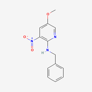 molecular formula C13H13N3O3 B8255773 N-benzyl-5-methoxy-3-nitropyridin-2-amine 