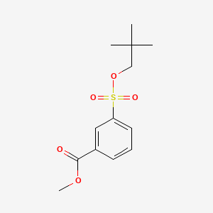 molecular formula C13H18O5S B8255795 Methyl 3-[(2,2-dimethylpropoxy)sulfonyl]benzoate 