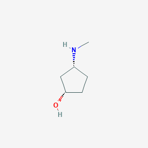 molecular formula C6H13NO B8255798 cis-3-(Methylamino)cyclopentanol 