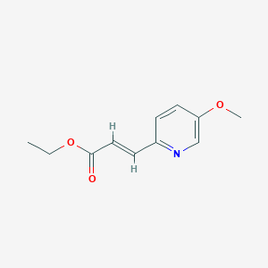 molecular formula C11H13NO3 B8255819 ethyl (2E)-3-(5-methoxypyridin-2-yl)prop-2-enoate 