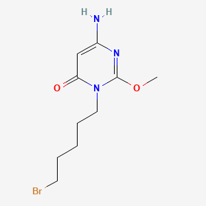 6-Amino-3-(5-bromopentyl)-2-methoxypyrimidin-4-one