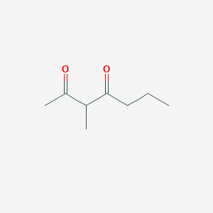 molecular formula C8H14O2 B082559 3-Methylheptane-2,4-dione CAS No. 13152-54-0