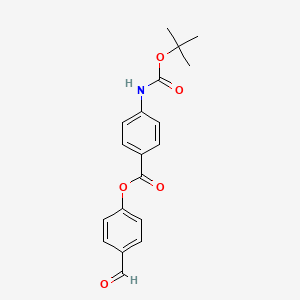 (4-Formylphenyl) 4-[(2-methylpropan-2-yl)oxycarbonylamino]benzoate
