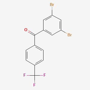 (3,5-Dibromophenyl)-[4-(trifluoromethyl)phenyl]methanone