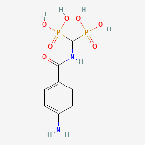 [[(4-Aminobenzoyl)amino]-phosphonomethyl]phosphonic acid