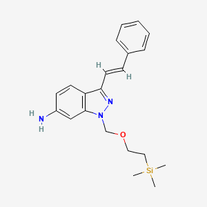 3-[(E)-2-phenylethenyl]-1-(2-trimethylsilylethoxymethyl)indazol-6-amine