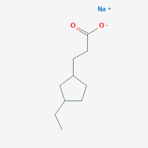 molecular formula C10H17NaO2 B8256039 sodium;3-(3-ethylcyclopentyl)propanoate 