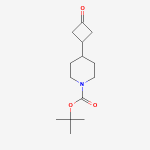 molecular formula C14H23NO3 B8256187 Tert-butyl 4-(3-oxocyclobutyl)piperidine-1-carboxylate 