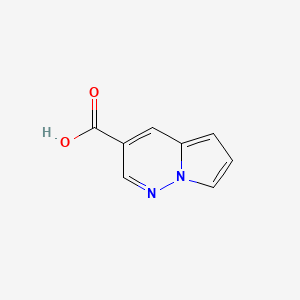 molecular formula C8H6N2O2 B8256256 Pyrrolo[1,2-b]pyridazine-3-carboxylic acid 
