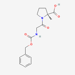 molecular formula C16H20N2O5 B8256296 L-Proline, N-[(phenylmethoxy)carbonyl]glycyl-2-methyl- CAS No. 869001-86-5
