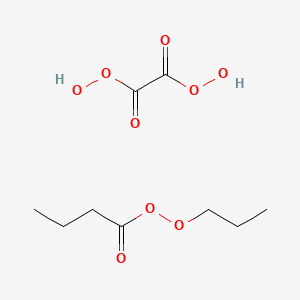 molecular formula C9H16O9 B8256538 ethanediperoxoic acid;propyl butaneperoxoate 