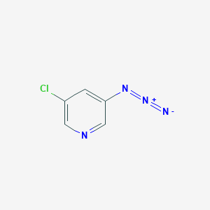 molecular formula C5H3ClN4 B8256614 3-Azido-5-chloropyridine 