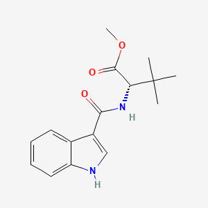 molecular formula C16H20N2O3 B8256745 Methyl (S)-2-(1H-indole-3-carboxamido)-3,3-dimethylbutanoate 