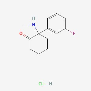 molecular formula C13H17ClFNO B8256750 3-fluoro Deschloroketamine (hydrochloride) CAS No. 2657761-24-3