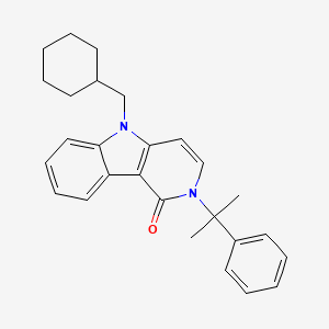 molecular formula C27H30N2O B8256759 Cumyl-CH-megaclone 