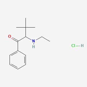 molecular formula C14H22ClNO B8256769 alpha-ethylamino-3,3-Dimethylbutyrophenone (hydrochloride) CAS No. 2707567-71-1