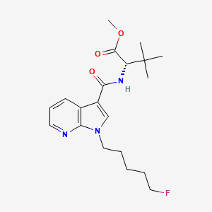 molecular formula C20H28FN3O3 B8256789 methyl (2S)-2-[[1-(5-fluoropentyl)pyrrolo[2,3-b]pyridine-3-carbonyl]amino]-3,3-dimethylbutanoate CAS No. 2377403-81-9