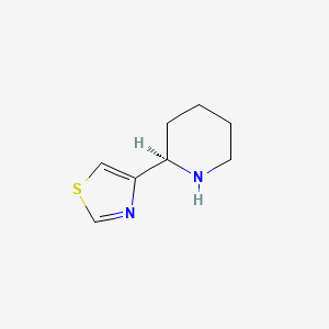 molecular formula C8H12N2S B8257056 (R)-4-(piperidin-2-yl)thiazole 
