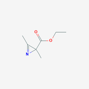 molecular formula C7H11NO2 B082575 Ethyl 2,3-dimethylazirine-2-carboxylate CAS No. 14369-89-2