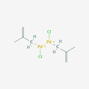 molecular formula C8H14Cl2Pd2 B082576 二(2-甲烯丙基)氯化钯二聚体 CAS No. 12081-18-4