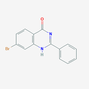 molecular formula C14H9BrN2O B8257626 7-bromo-2-phenyl-1H-quinazolin-4-one 